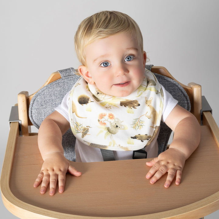 Aussie Animals 2pk Dribble Bibs - Plum