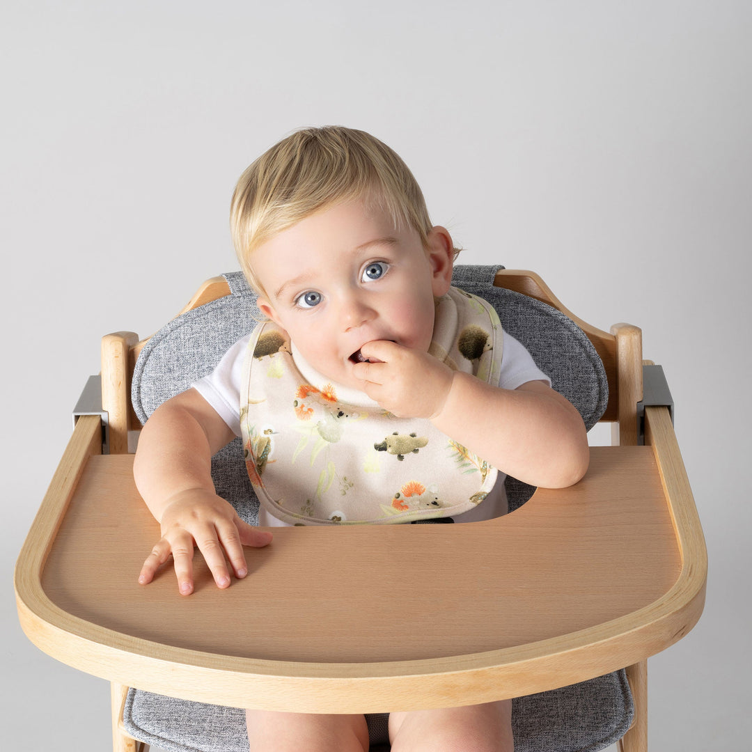 Aussie Animals 2pk Dribble Bibs - Plum