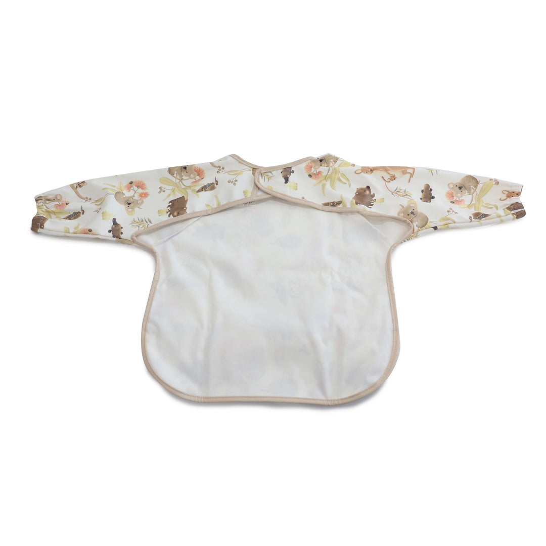Aussie Animals Smock Bib - Plum