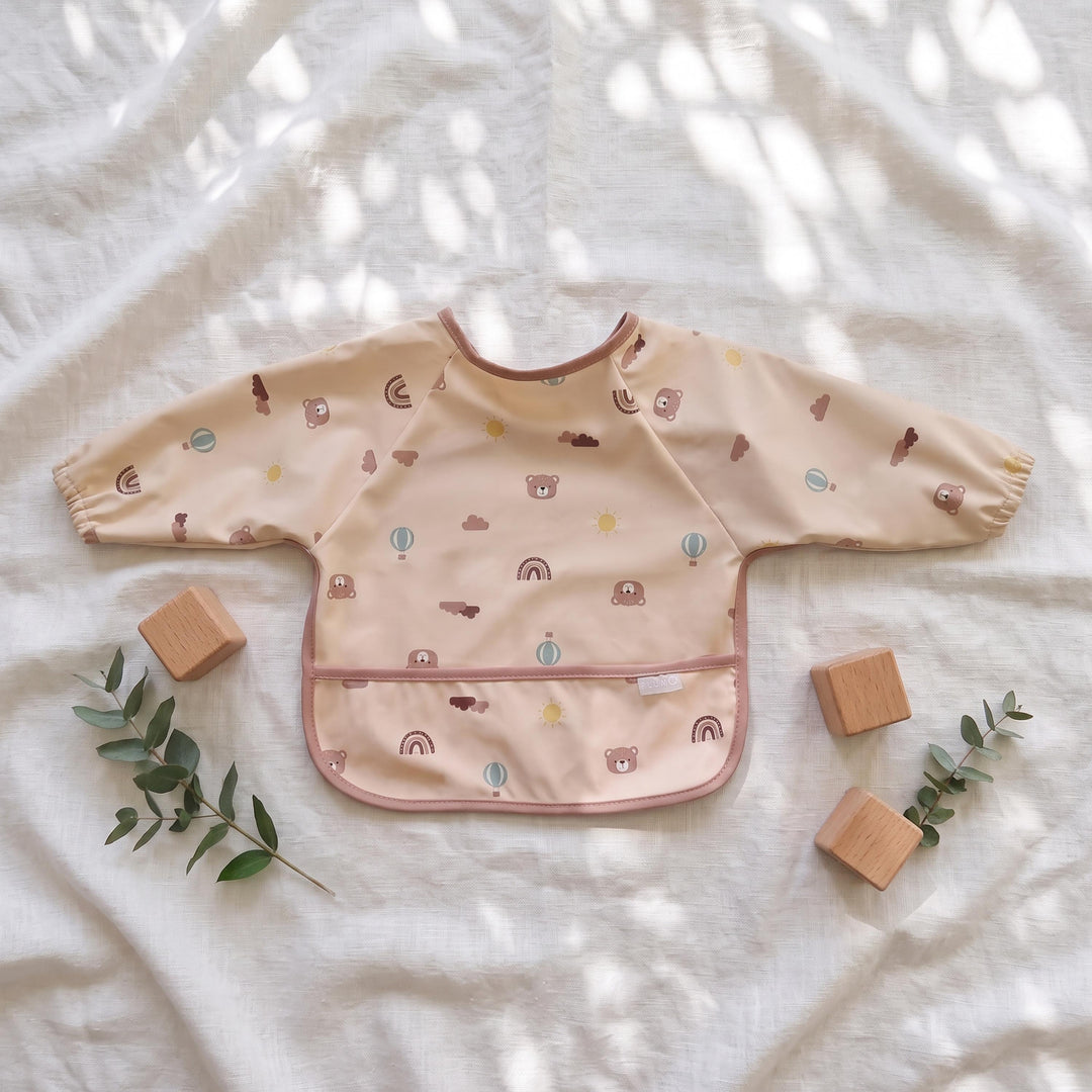 PLUM Long Sleeve Feeding Smock - Balloon Bear