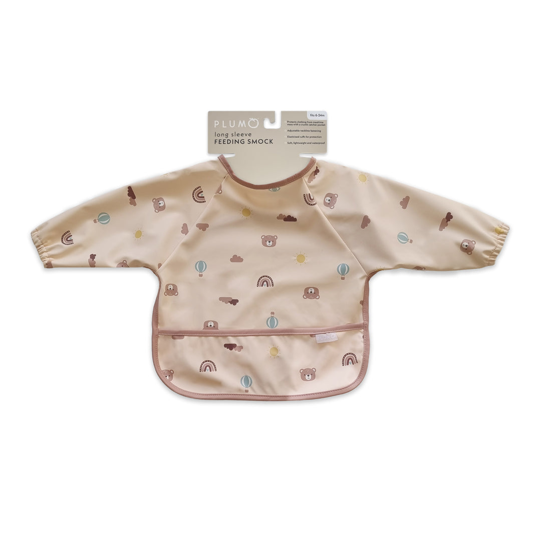 PLUM Long Sleeve Feeding Smock - Balloon Bear