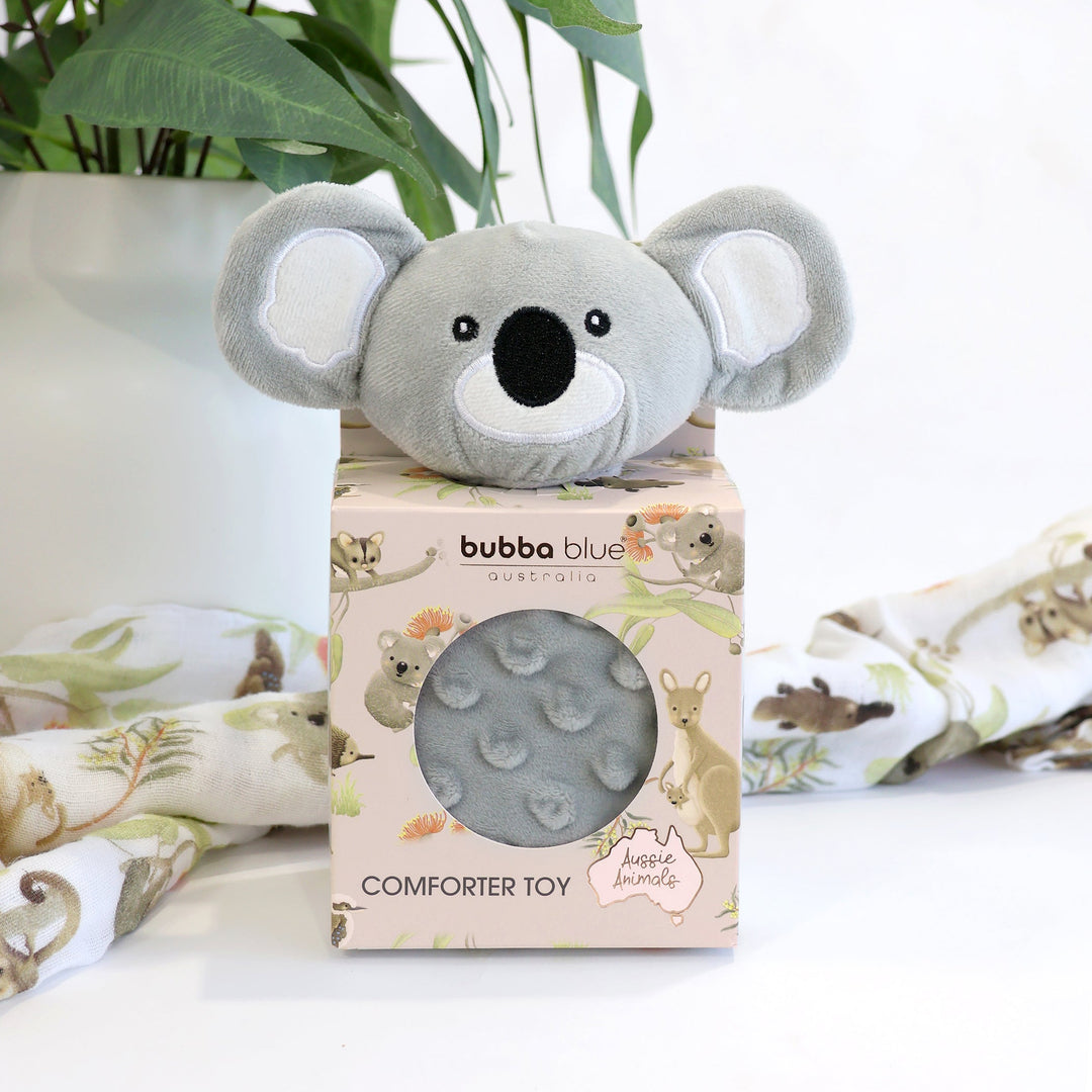 Aussie Animals 'Koala' Comforter Toy - Plum