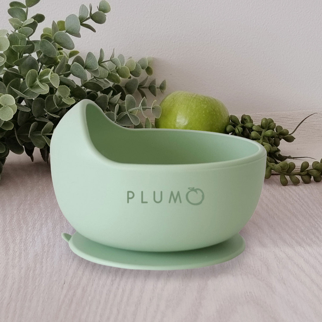 Plum Silicone Duck Egg Bowl - Olive
