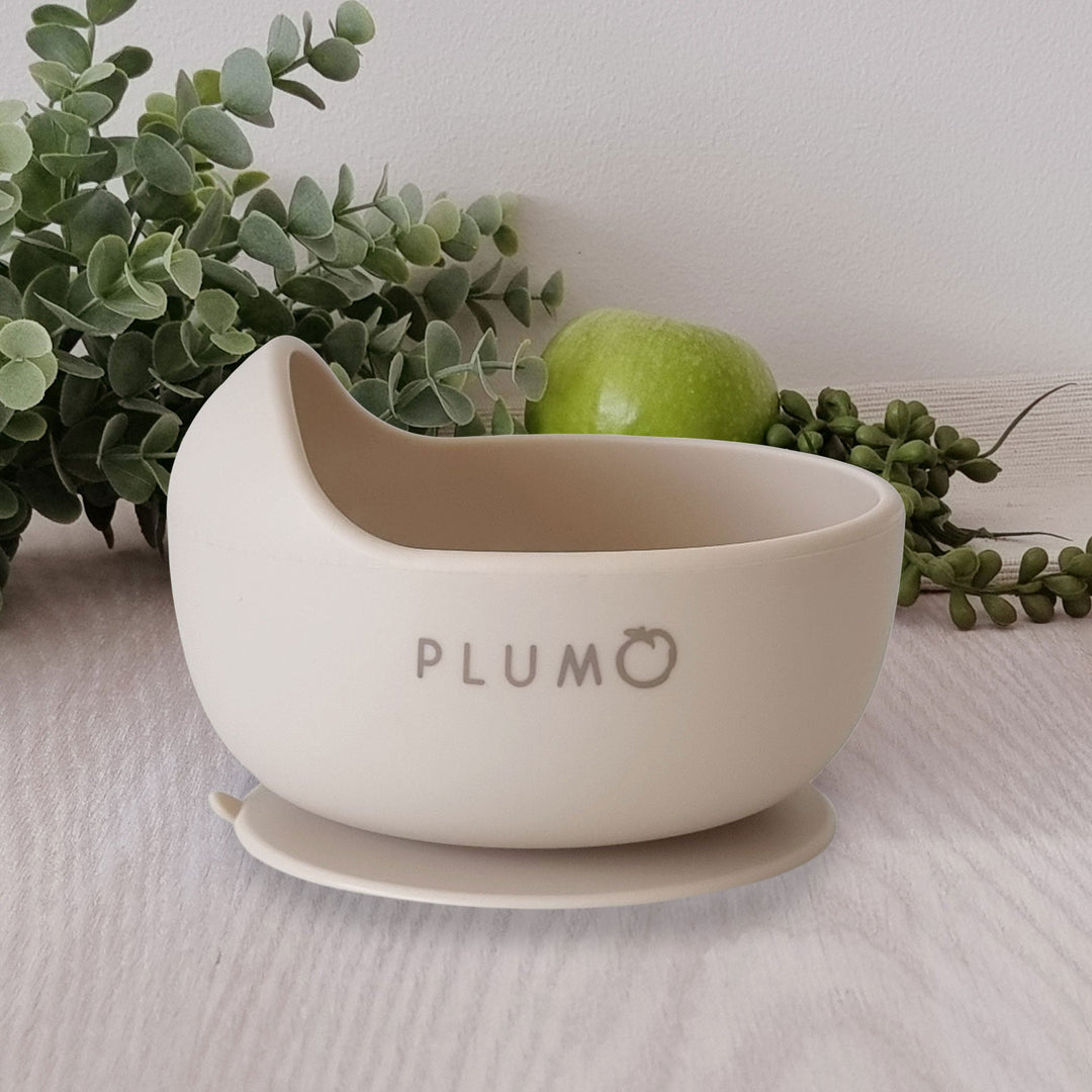 Plum Silicone Duck Egg Bowl - Sand