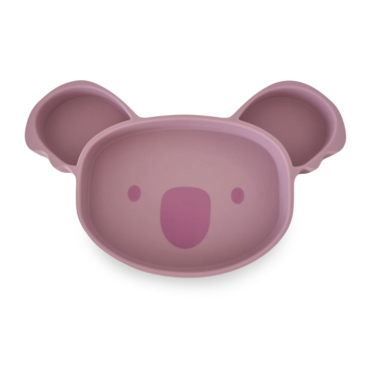 Plum Silicone Suction Koala Plate - Dusty Berry