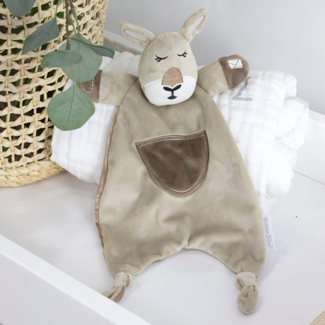 Aussie Animals 'Kangaroo' Comforter Toy - Plum