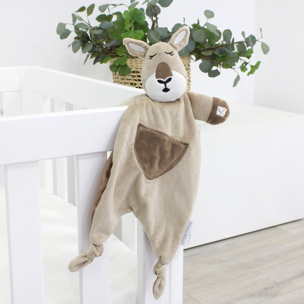 Aussie Animals 'Kangaroo' Comforter Toy - Plum