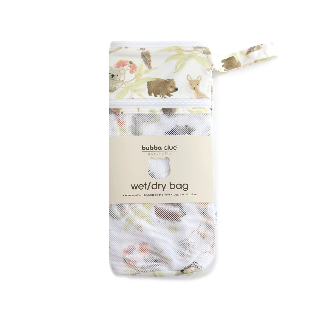 Aussie Animals 2pk Wet/Dry Bags Bundle - 25x28cm &amp; 30x35cm - Plum