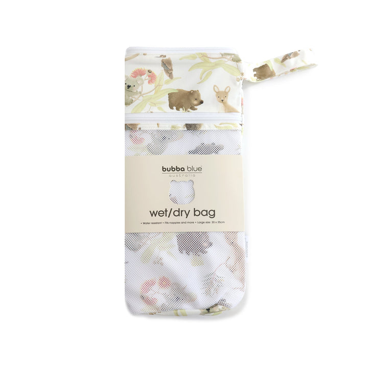 Aussie Animals 2pk Wet/Dry Bags Bundle - 25x28cm &amp; 30x35cm - Plum
