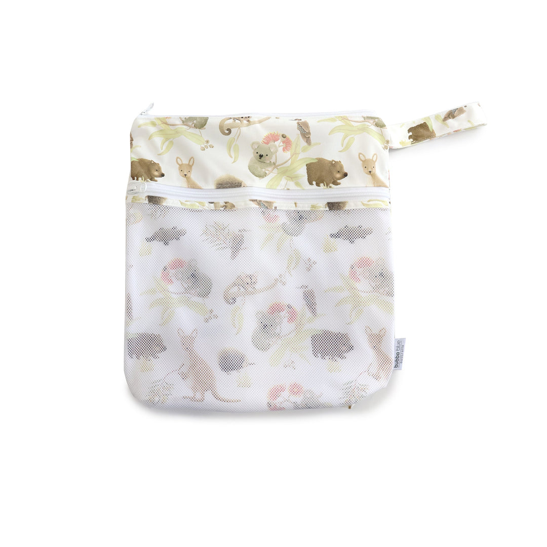 Aussie Animals 2pk Wet/Dry Bags Bundle - 25x28cm &amp; 30x35cm - Plum