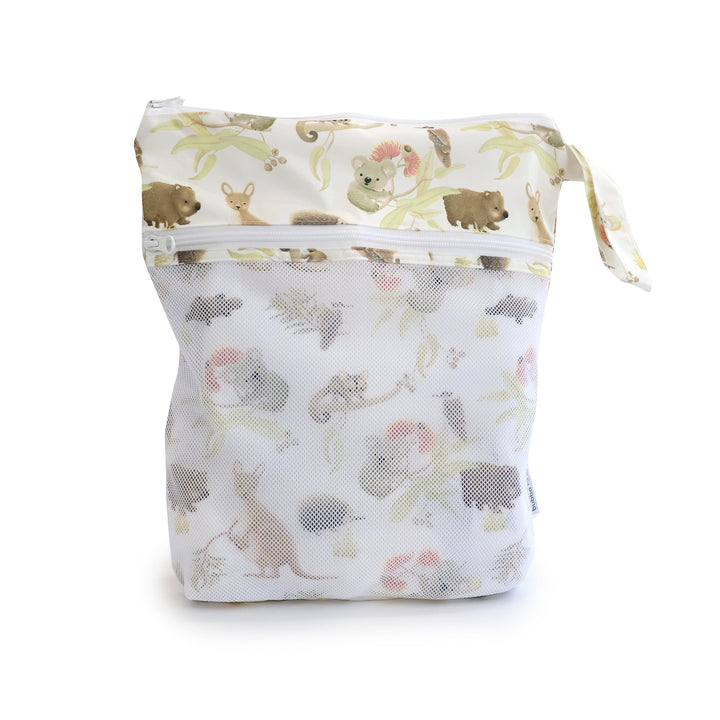 Aussie Animals 2pk Wet/Dry Bags Bundle - 25x28cm &amp; 30x35cm - Plum