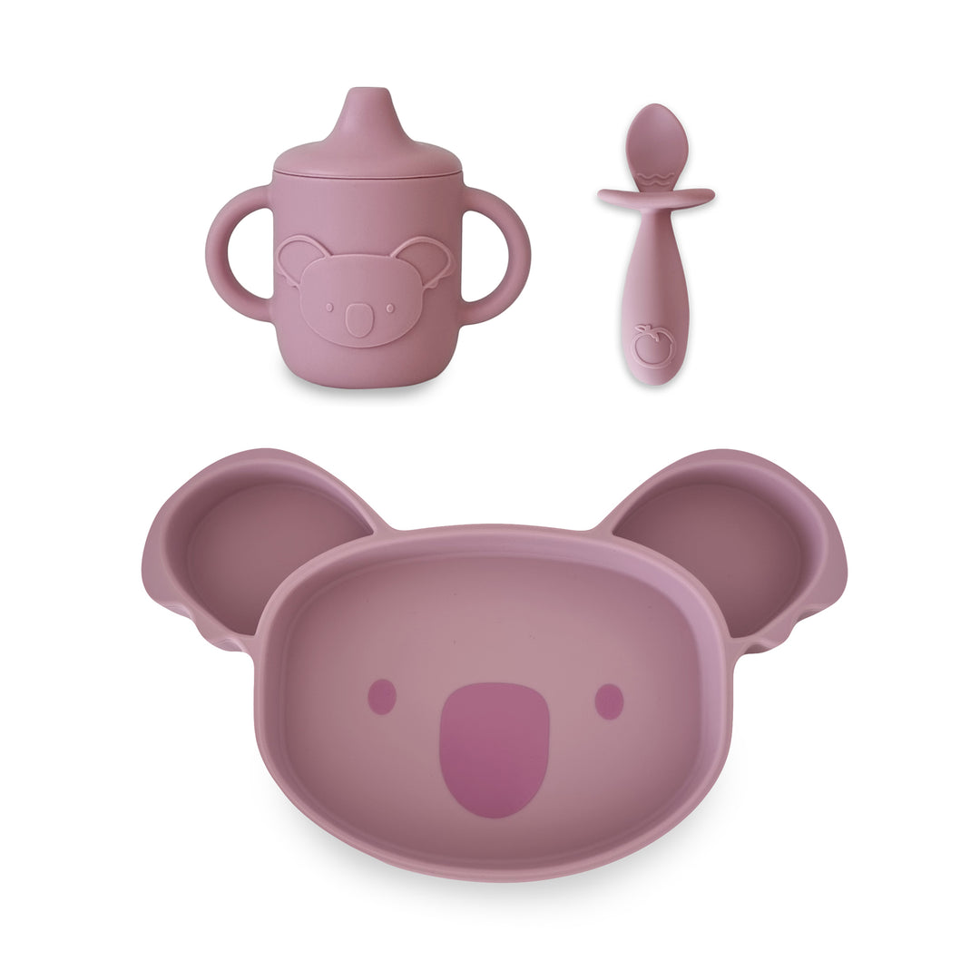 PLUM 3PC Feeding Set - Berry