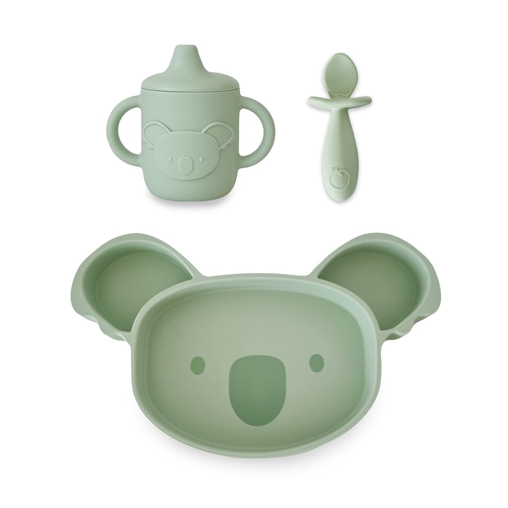 PLUM 3PC Feeding Set - Olive