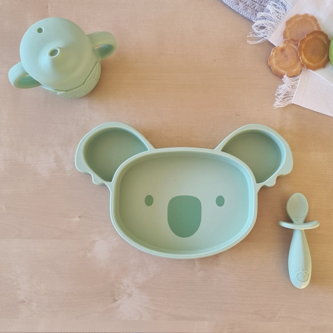PLUM 3PC Feeding Set - Olive