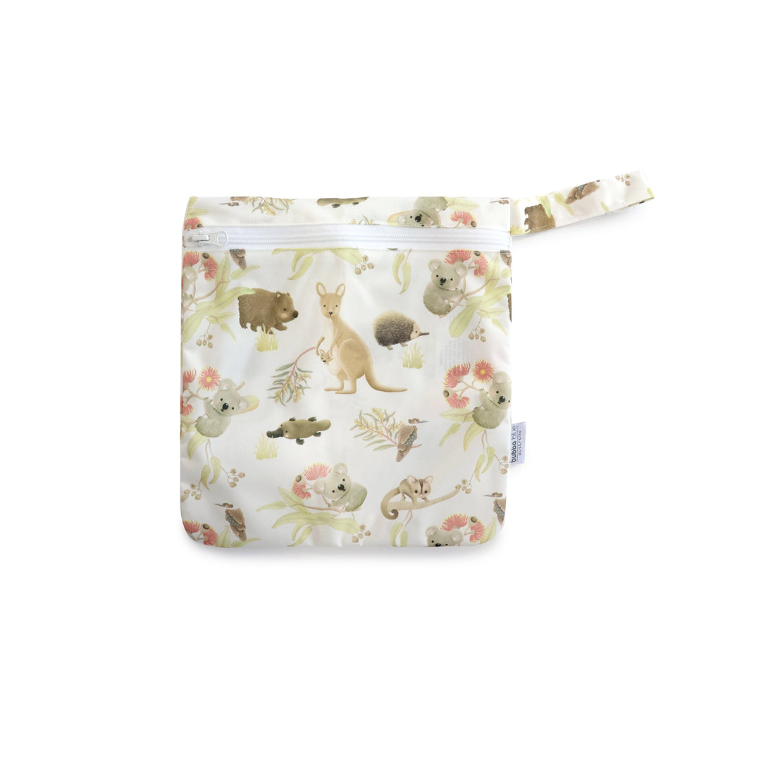 Aussie Animals 2pk Wet/Dry Bags Bundle - 25x28cm &amp; 30x35cm - Plum