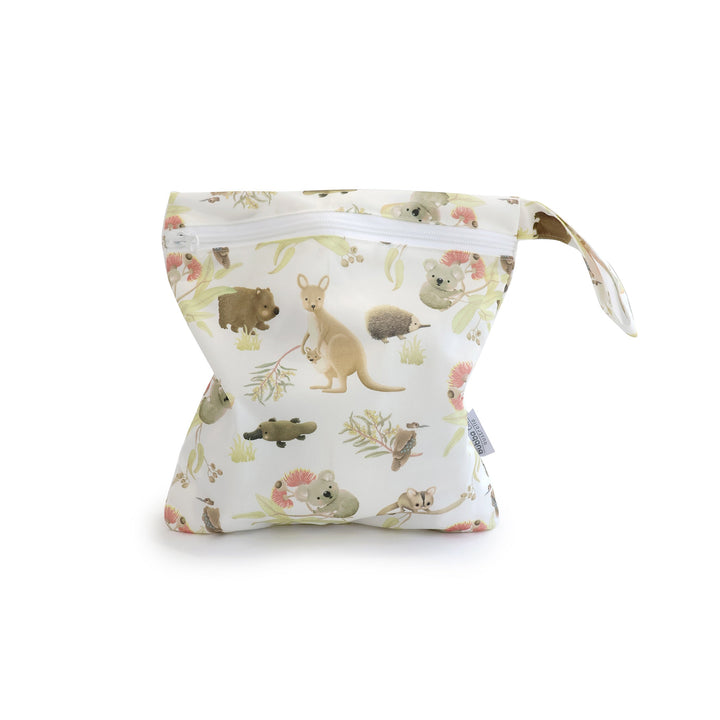 Aussie Animals 2pk Wet/Dry Bags Bundle - 25x28cm &amp; 30x35cm - Plum