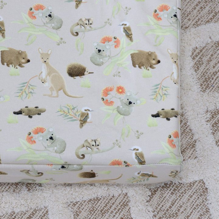 Aussie Animals Waterproof Change Mat Cover - Plum