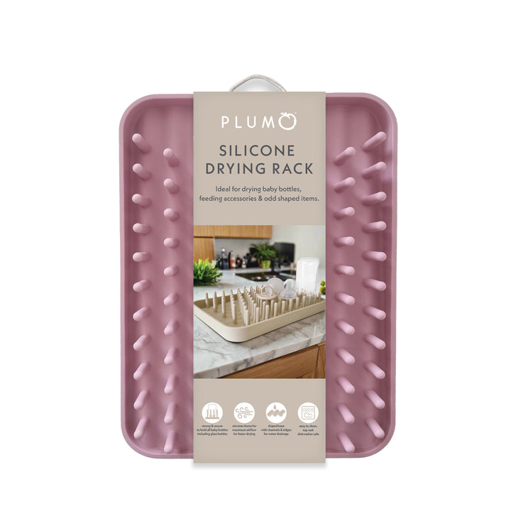 PLUM Hedgehog Silicone Drying Rack - Dusty Berry