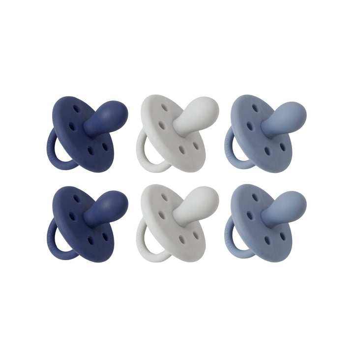 6pcs Silicone Soothers Bundle NB-6M - Boy Pack