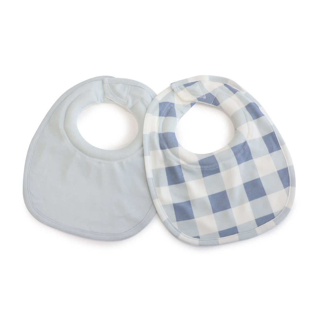 Bubba Sundae 2pk Dribble Bibs - Blueberry