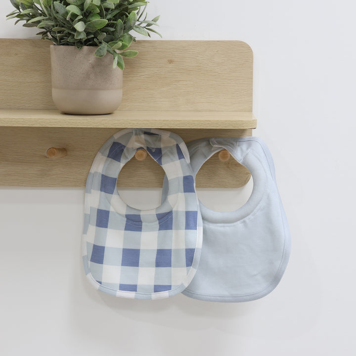Bubba Sundae 2pk Dribble Bibs - Blueberry
