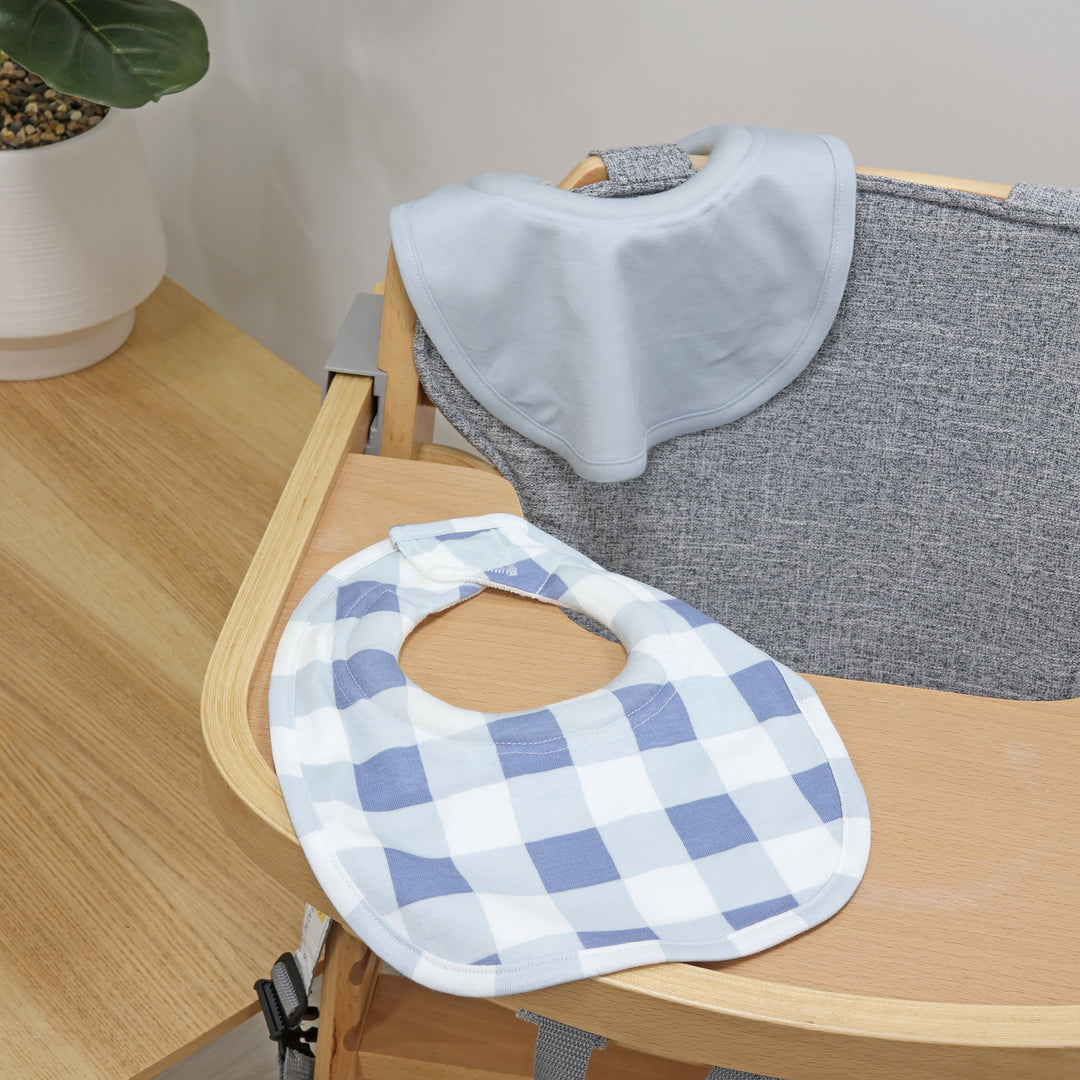 Bubba Sundae 2pk Dribble Bibs - Blueberry