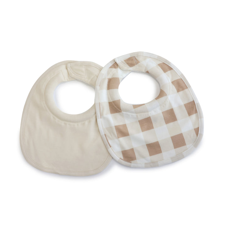 Bubba Sundae 2pk Dribble Bibs - Chestnut