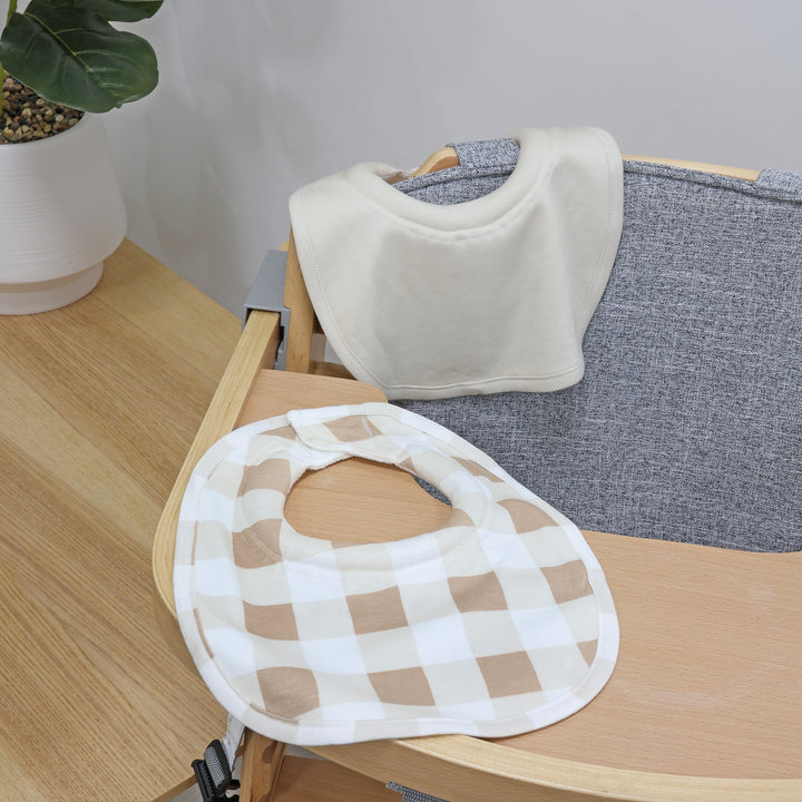 Bubba Sundae 2pk Dribble Bibs - Chestnut