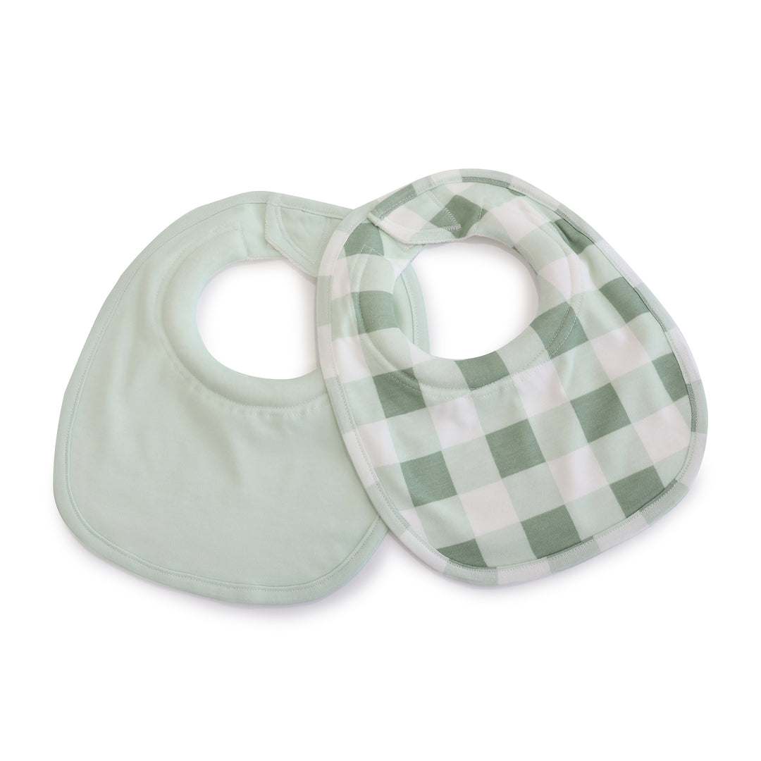 Bubba Sundae 2pk Dribble Bibs - Greentea