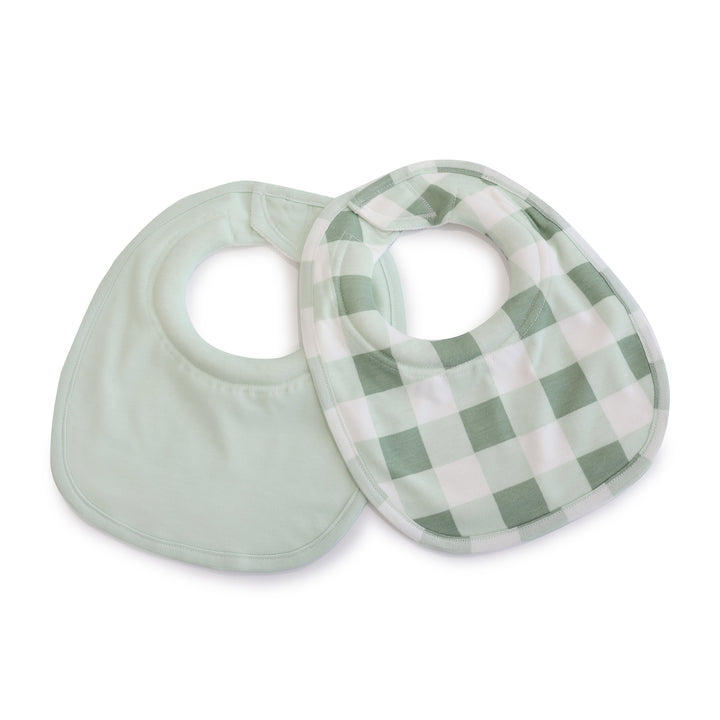 Bubba Sundae 2pk Dribble Bibs - Greentea