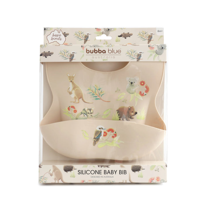 Aussie Animals Silicone Bib