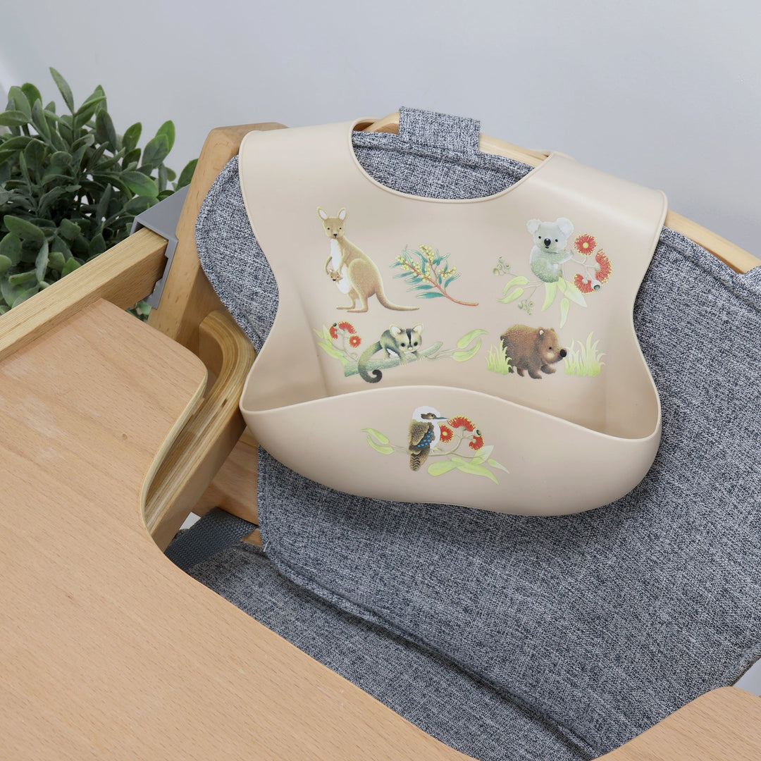 Aussie Animals Silicone Bib