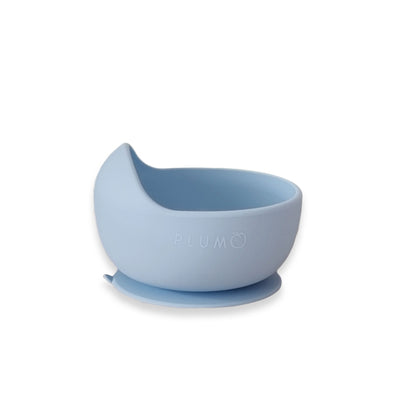 Plum 2pk Silicone Duck Egg Bowls & 2pk Spoon Set Bundle - Blue