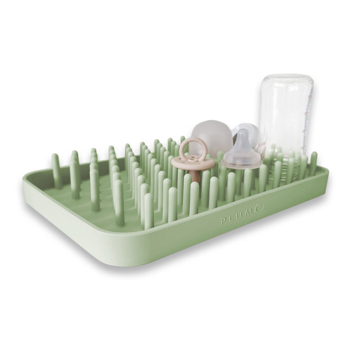 PLUM Hedgehog Silicone Drying Rack - Olive