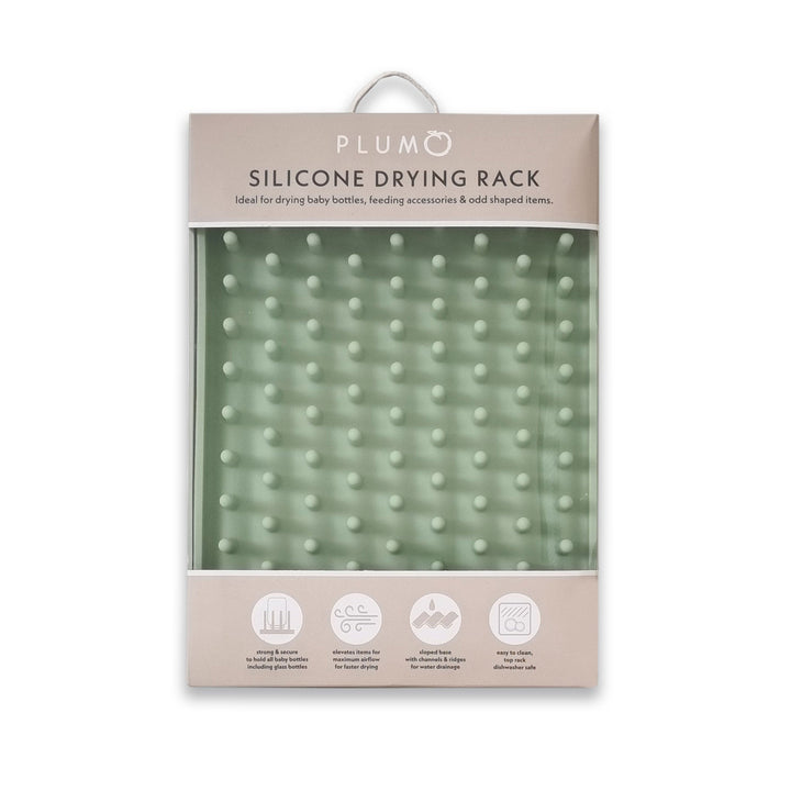 PLUM Hedgehog Silicone Drying Rack - Olive