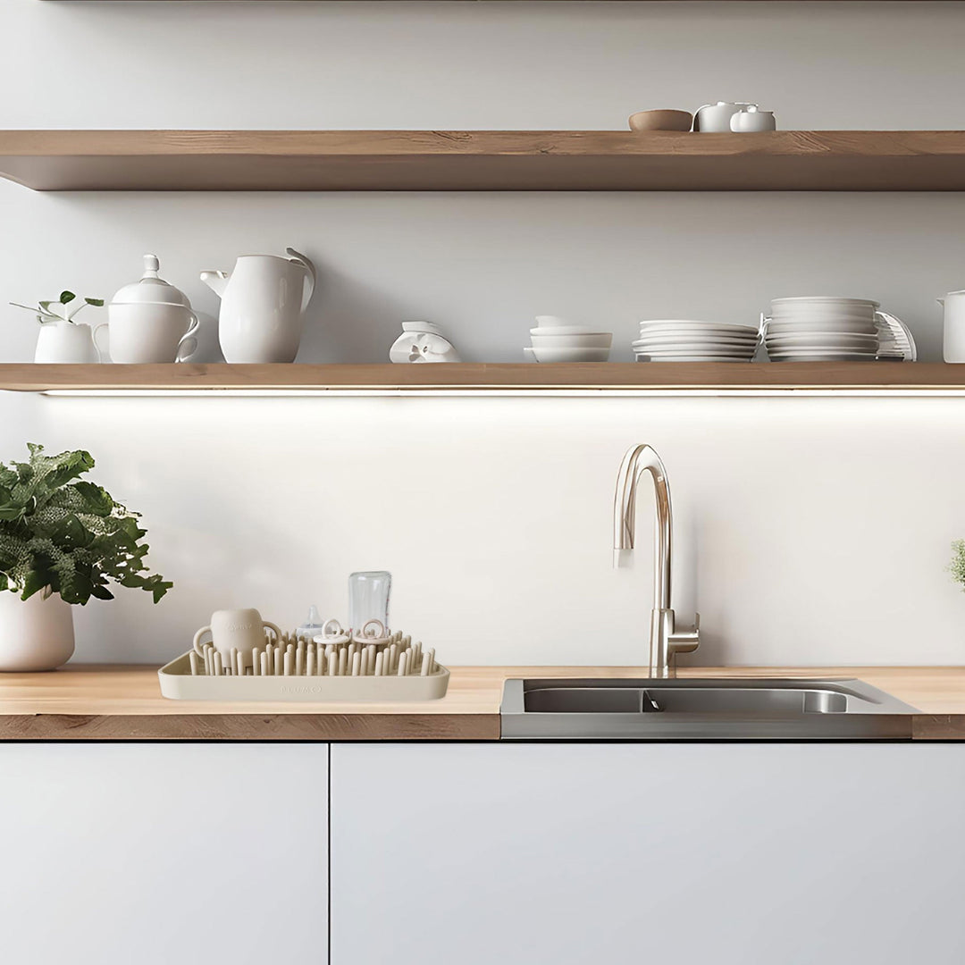 PLUM Hedgehog Silicone Drying Rack - Sand