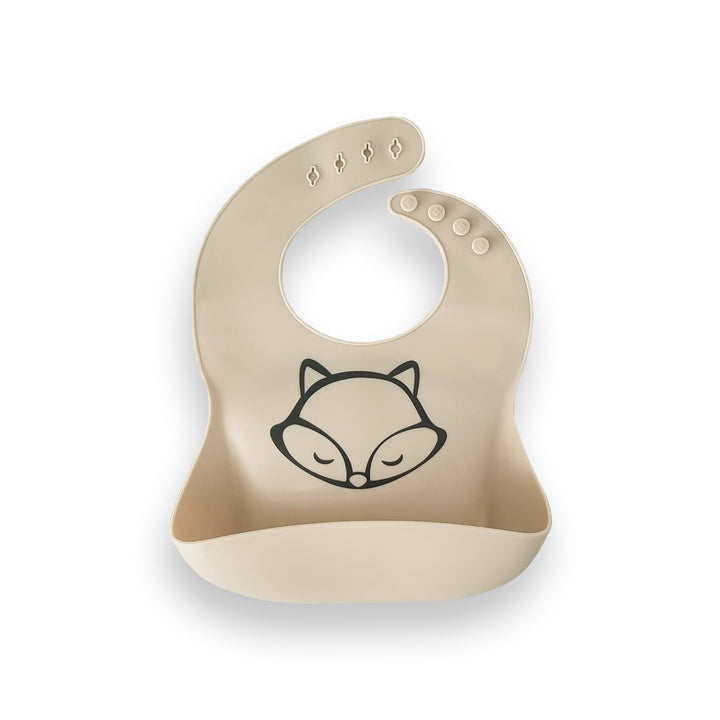 PLUM Silicone Bib Fox - Sand