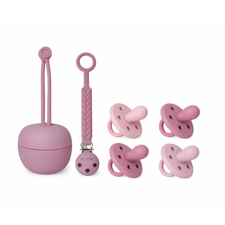 6pcs Soother Set Bundle - Pink
