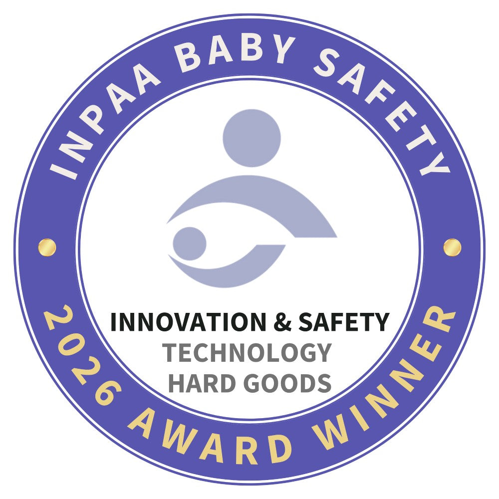 INPAA Baby Safety award logo for innovation and safety technology hard goods in 2026.