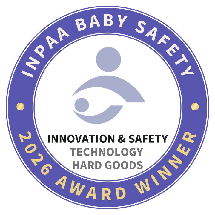 INPAA Baby Safety award logo for innovation and safety technology hard goods in 2026.