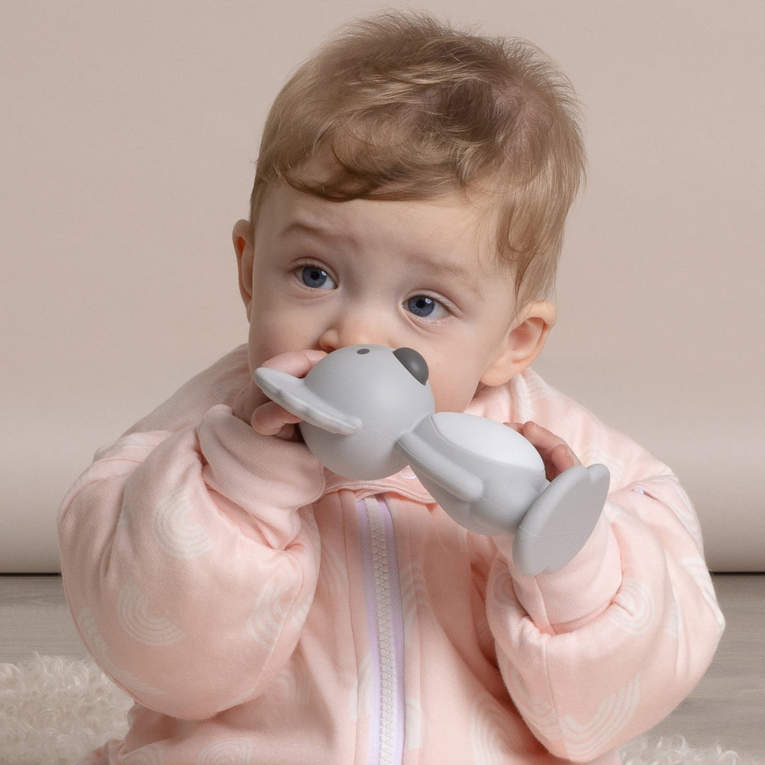 Aussie Animals Bubba Koala Silicone Teething Toy Grey - Plum