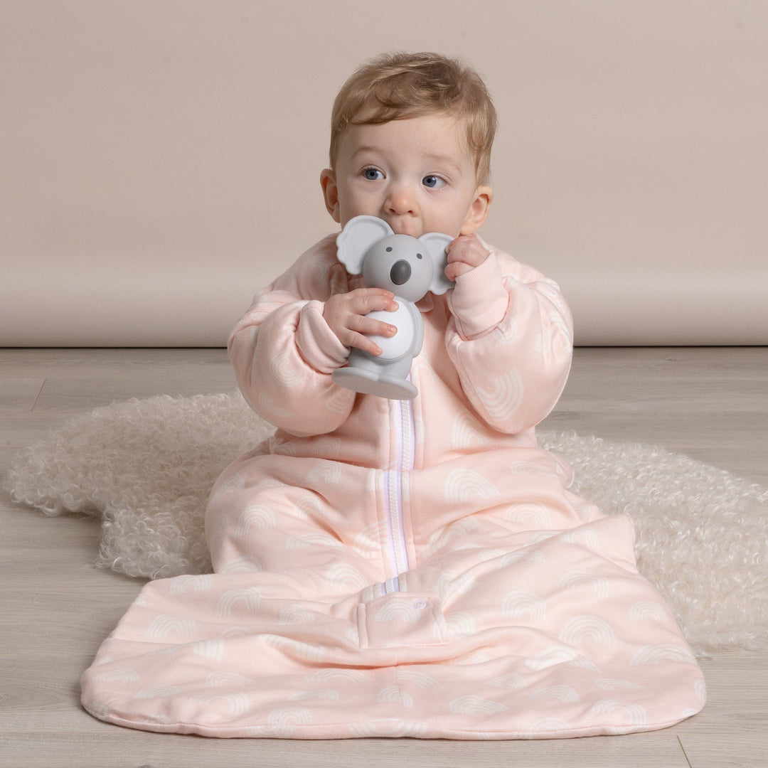 Aussie Animals Bubba Koala Silicone Teething Toy Grey - Plum