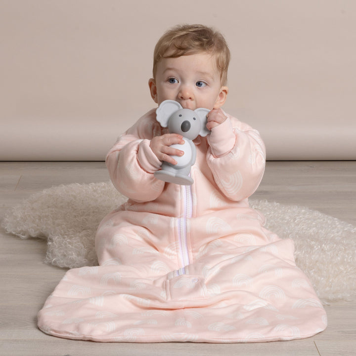 Aussie Animals Bubba Koala Silicone Teething Toy Grey - Plum