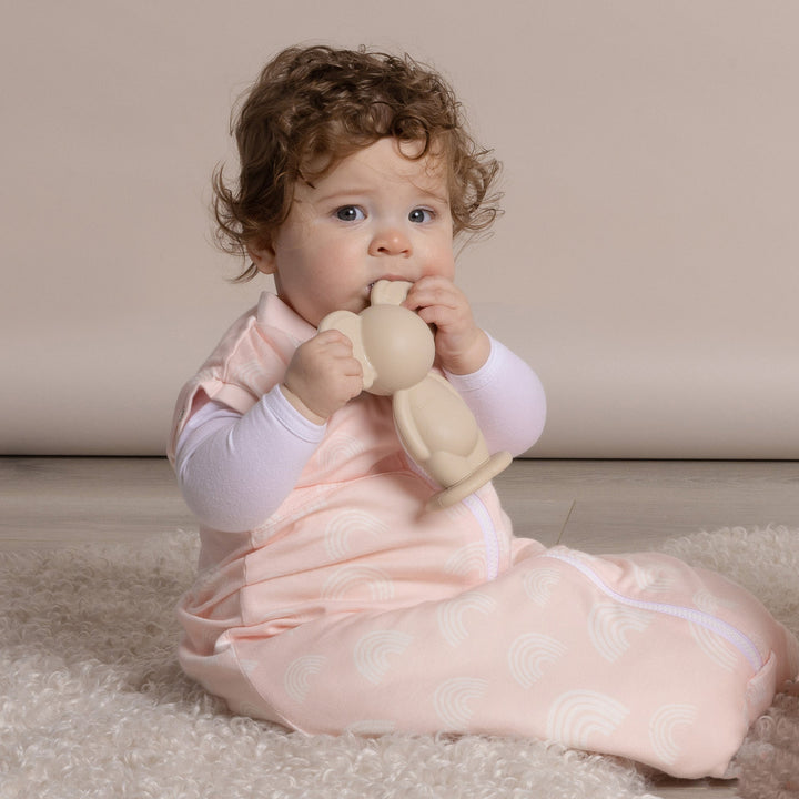 Aussie Animals Bubba Koala Silicone Teething Toy Sand - Plum