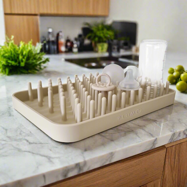 PLUM Hedgehog Silicone Drying Rack - Sand