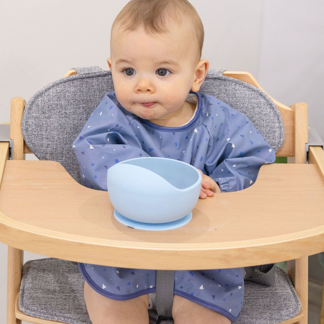 PLUM Long Sleeve Feeding Smock - Steel Blue