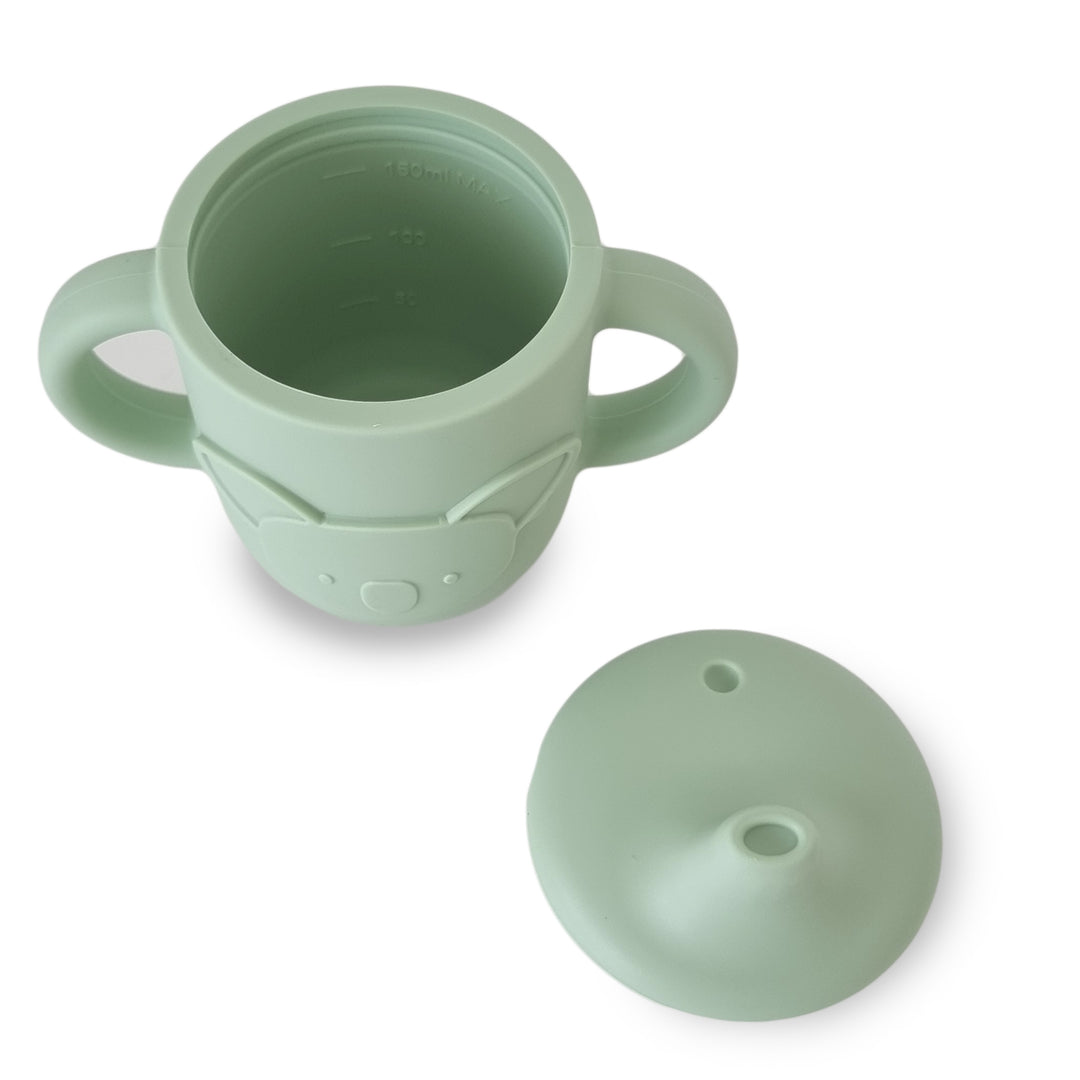 Plum Silicone Koala Sippy Cup - Olive