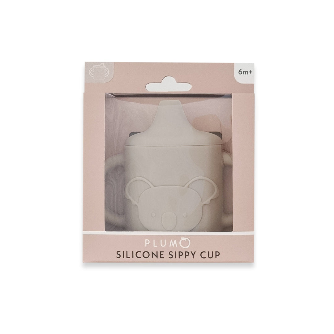 Plum Silicone Koala Sippy Cup - Sand