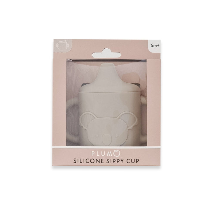 Plum Silicone Koala Sippy Cup - Sand