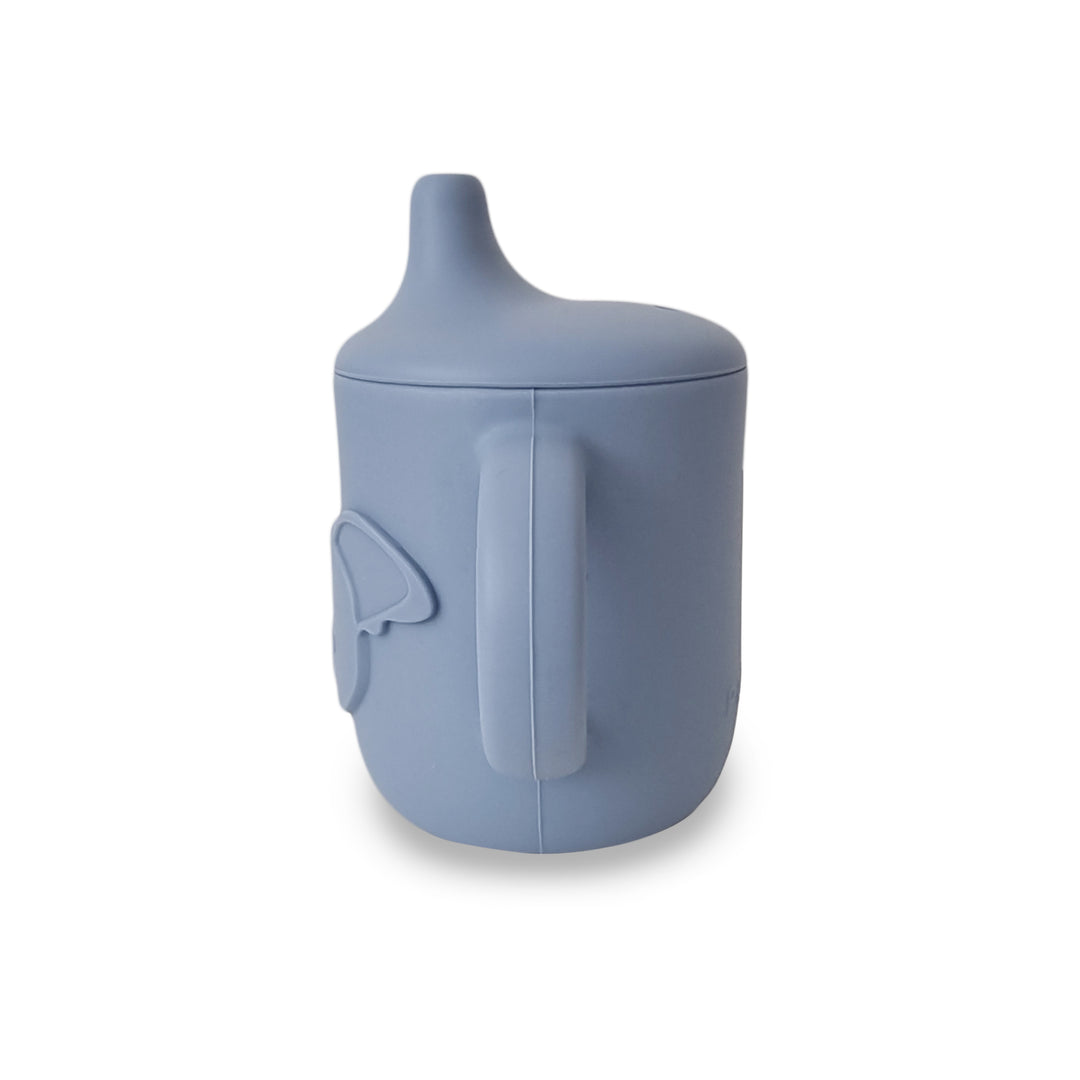 Plum Silicone Koala Sippy Cup - Steel Blue